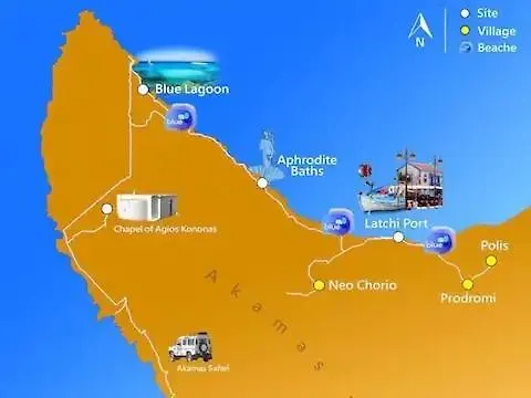 Akamas Sunset Bohemian Chic By One Lejlighed